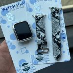 بند اپل واچ چرمی پوست ماری