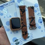 بند اپل واچ چرمی پوست ماری