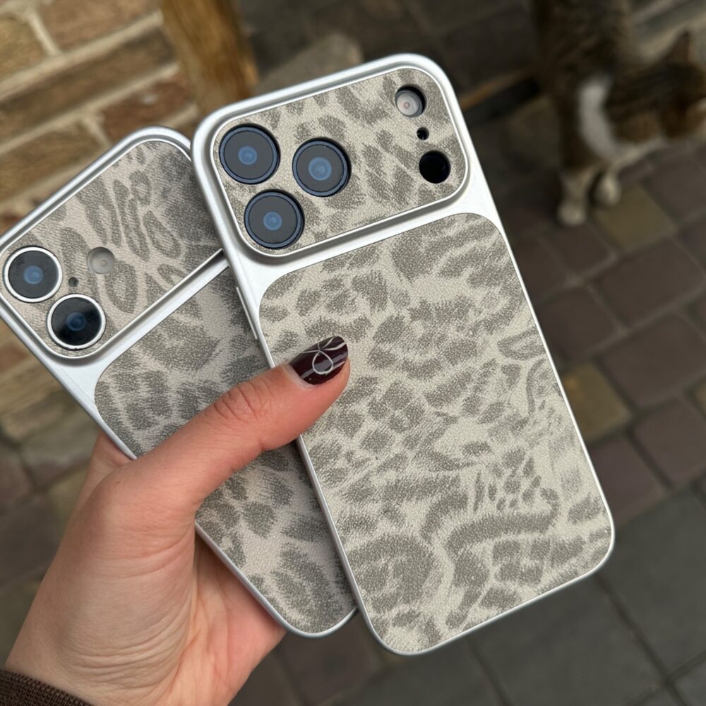 قاب پلنگی طوسی