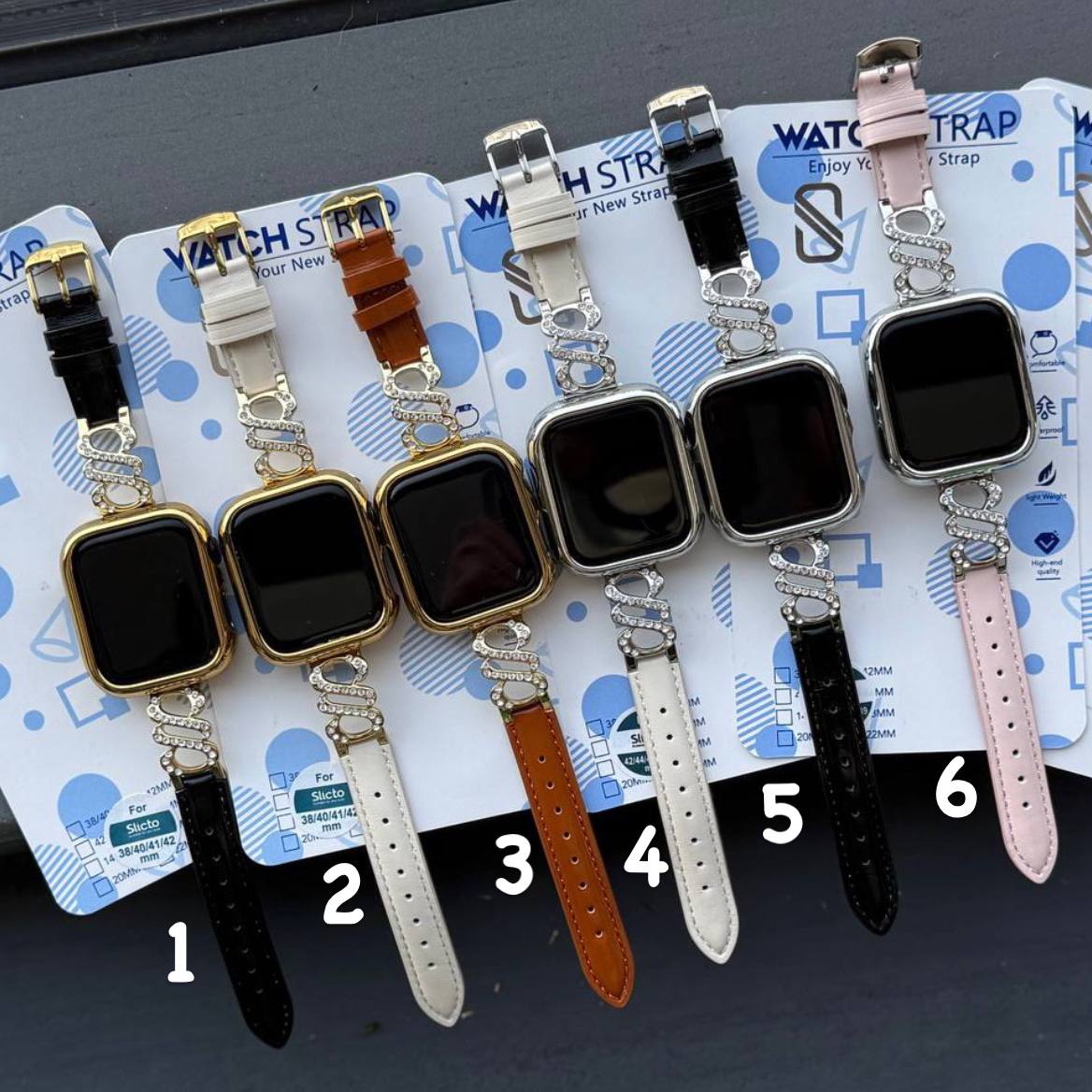 بنداپل واچ چرم و دیاموند بنداپل واچ چرم و دیاموند