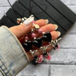 ند آویز مرواریدوقلب مشکی