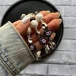 بند آویز مروارید وستاره نقره ای