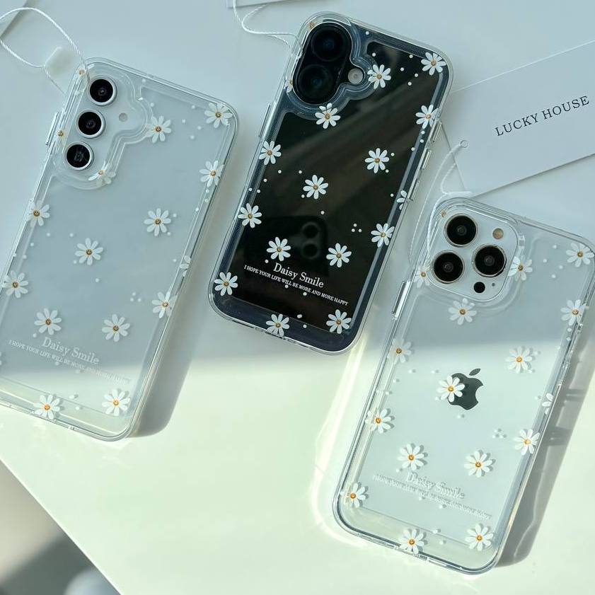 قاب شفاف طرح گل بابونه