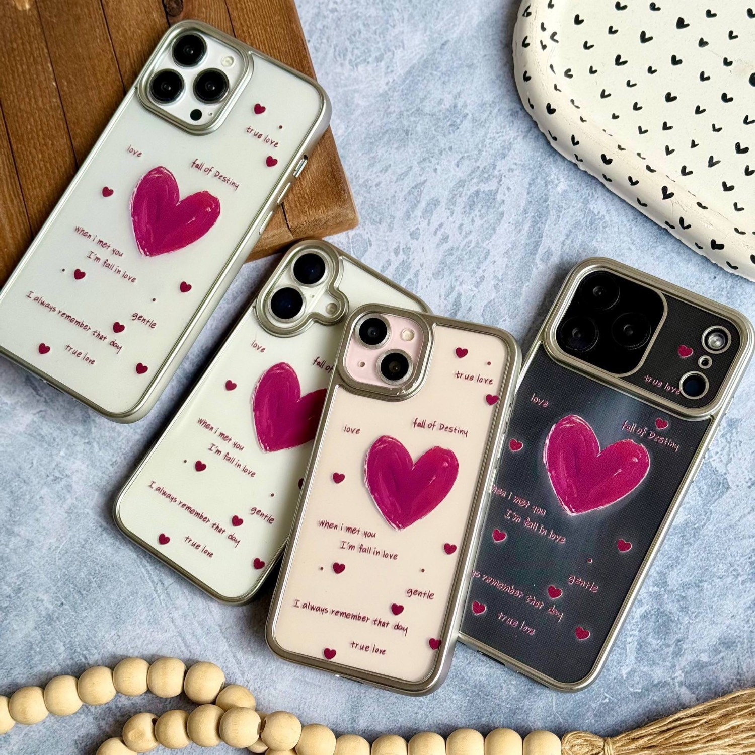 قاب طرح چرم لیلیوم صورتی