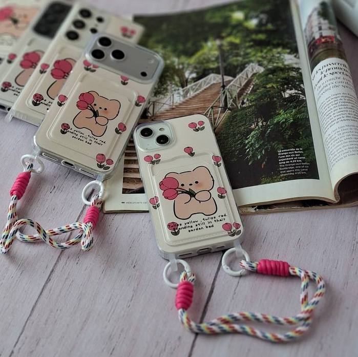 قاب خرس و لاله جا کارتی