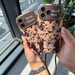 قاب گل های قهوه ای