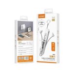 کابل تبدیل USB به USB-C/MicroUSB/لایتنینگ الدینیو مدل LC-130 طول 0.2 متر - Image 2